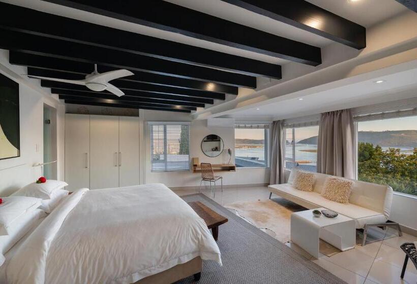 اتاق لوکس با چشم‌انداز دریا, Villa Afrikana Guest Suites By Knysna Paradise Collection