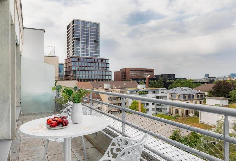 带1个卧室的带阳台的公寓, Visionapartments Basel Nauenstrasse   Contactless Check In
