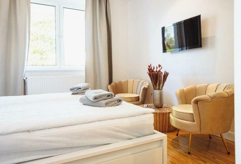 标准间带阳台, Das Strandglück   Villa Und Meer