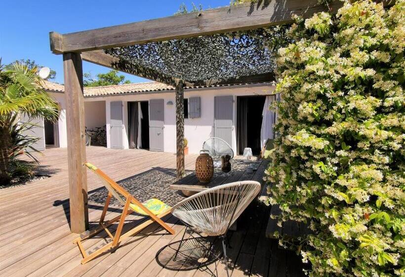 带2个卧室的套房, Derrière La Plage : Suite, Patio Et Pergola