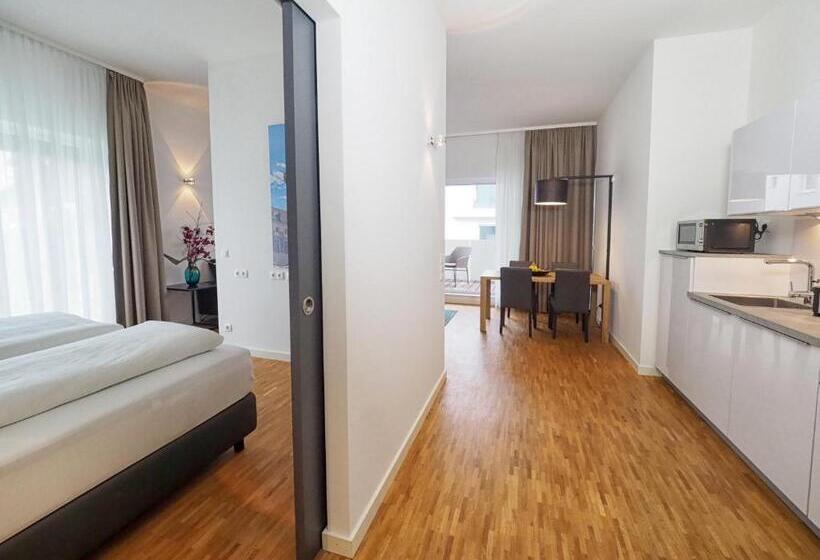 آپارتمان 1 خوابه با بالکن, Apparthotel Rivers Passau
