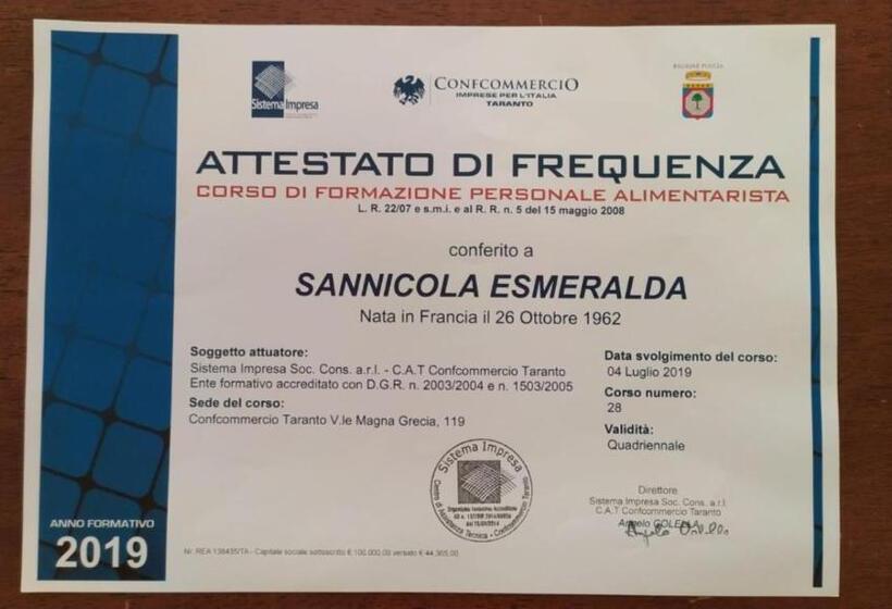 Balkonlu Süit, B&b Lo Smeraldo