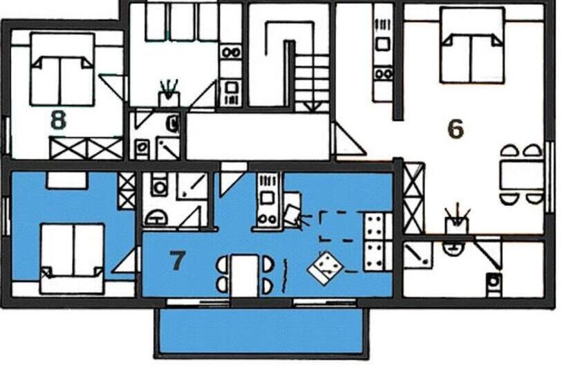 Апартаменты 1 Спальня с Балконом, Seeappartements Bacher