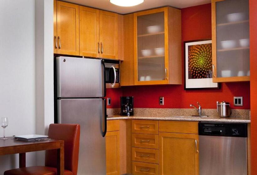 带大床的套房, Residence Inn By Marriott Syracuse Downtown At Armory Square
