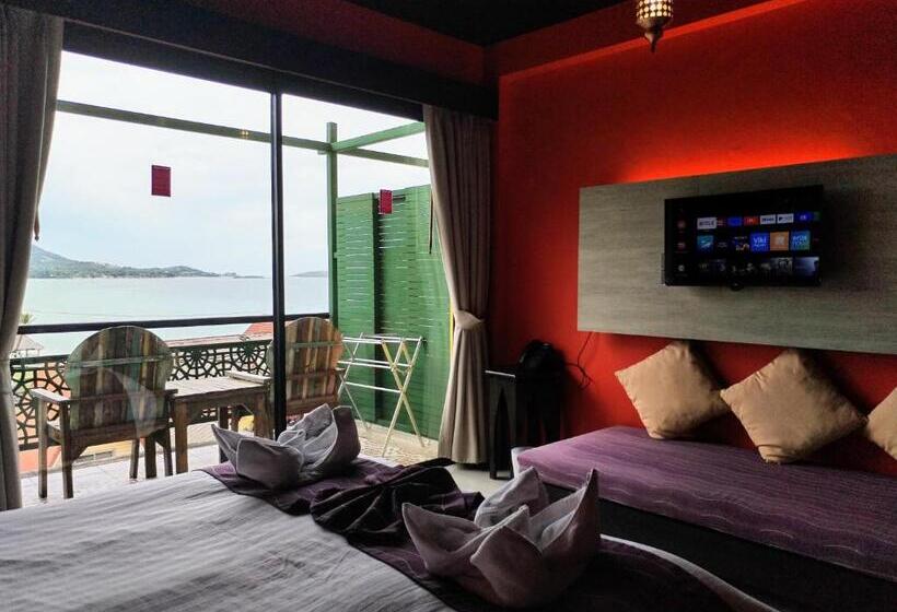 디럭스 룸 바다 전망, Bhundhari Chaweng Beach Resort Koh Samui   Sha Plus