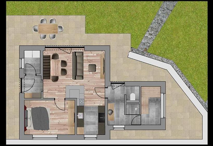 آپارتمان 1 خوابه, Natursinn Mountainchalets
