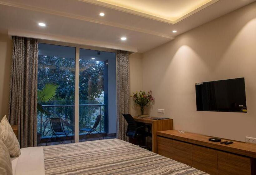 استودیو استاندارد با چشم‌انداز باغ, Perch Service Apartment Mg Road