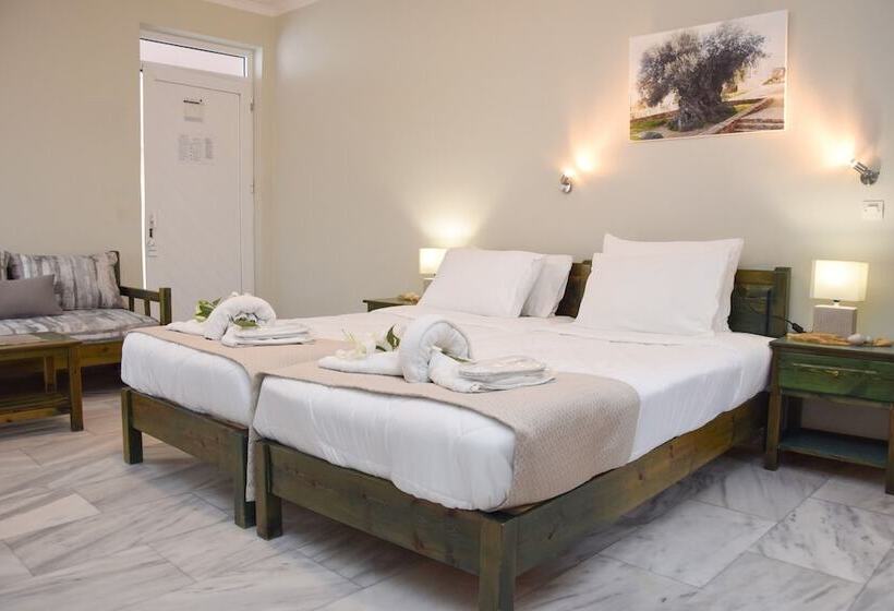 اتاق اساندارد با چشم‌انداز جانبی به دریا, The Noverian Antama Organic Beach Resort Chania