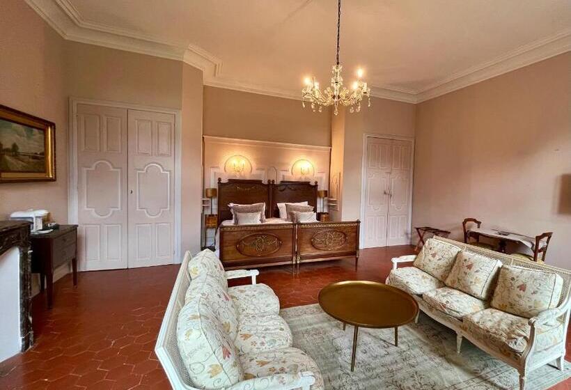 اتاق لوکس با تخت بزرگ, Chateau De Roquelune