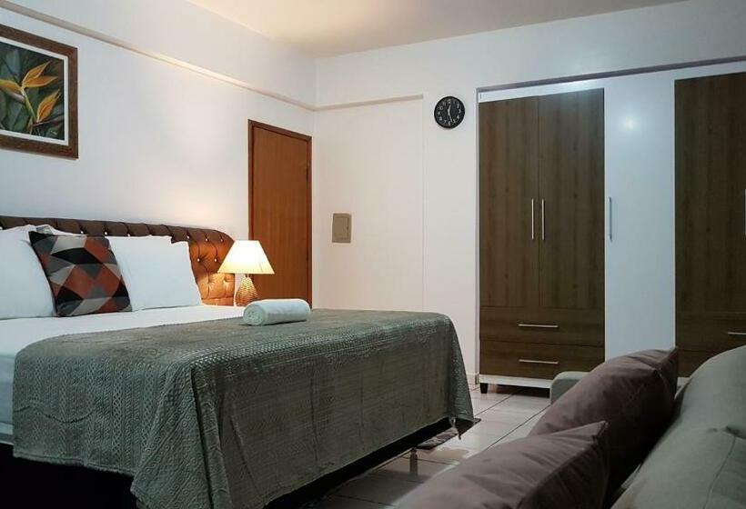 Люкс Deluxe Кровать Кинг, B & A Suites Inn Hotel   Quarto Luxo Palladium
