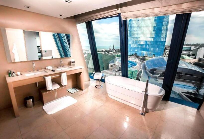 آپارتمان 2 خوابه با چشم‌انداز دریا, Apartments By Fairmont Baku Flame Towers