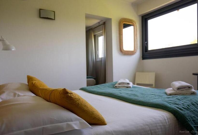 اتاق استاندارد با چشم‌انداز باغ, Logis Hôtels   Le Bellaroc   Hôtel 2 étoiles Et Restaurant