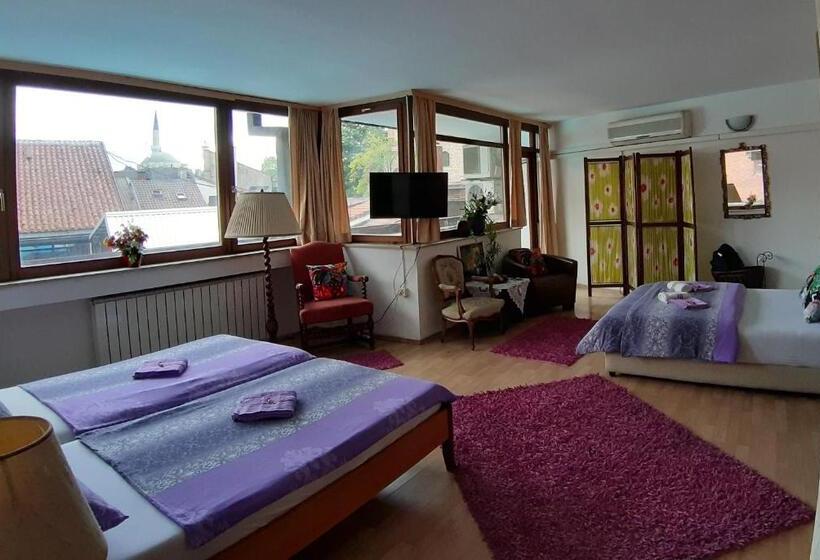 اتاق استاندارد چهارنفره با بالکن, Hostel Pansion Lion