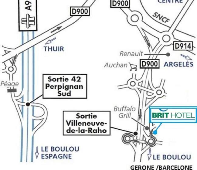 장애인을 위한 스탠다드 룸, Brit Hotel Porte D Espagne