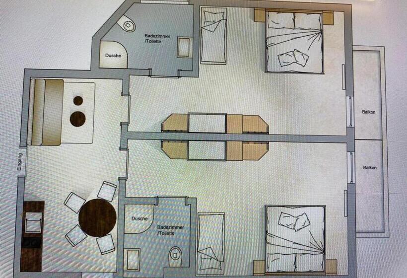 ２ベッドルームアパートメント, Villa Thermale