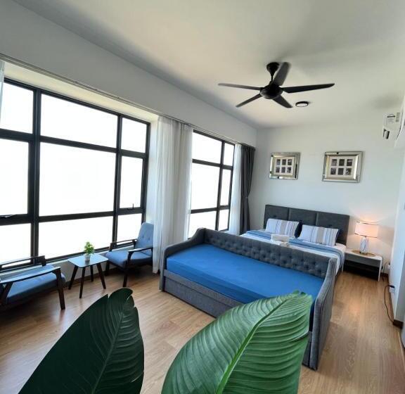 استودیوی استاندارد با چشم‌انداز دریا, Kuantan Imperium Seaview Cityview By Avenzee