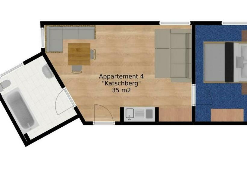 Апартаменты 1 Спальня, Pension Sonnenheim Rooms&apartments