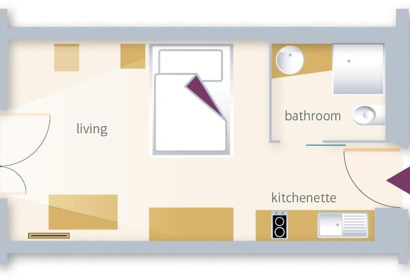 غرفة قياسية فردية, East Apart