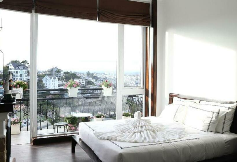 اتاق استاندارد با تخت بزرگ, Ex Villa Da Lat   View Thung Lũng Lãng Mạn