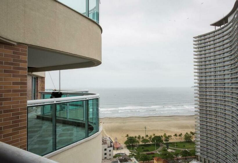 침실 1개 바다 전망 아파트, Estanconfor Vista Mar Em Santos