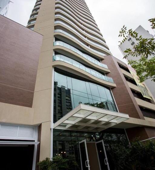침실 1개 바다 전망 아파트, Estanconfor Vista Mar Em Santos