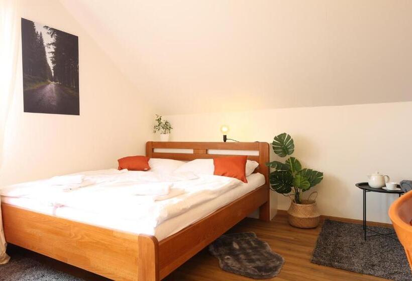 شقة غرفة واحدة ذات إطلالة, úpatí Ještědu   Apartmány