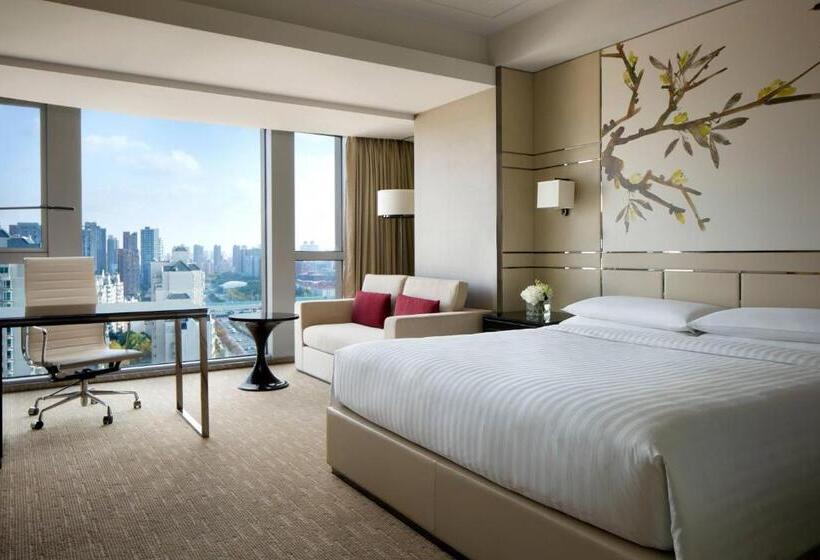اتاق اجرایی با تخت بزرگ, Shanghai Marriott Hotel Parkview