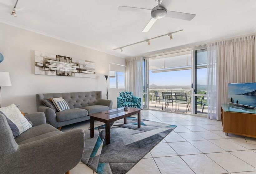 침실 2개 바다 전망 아파트, Bali Hai Apartments Noosa