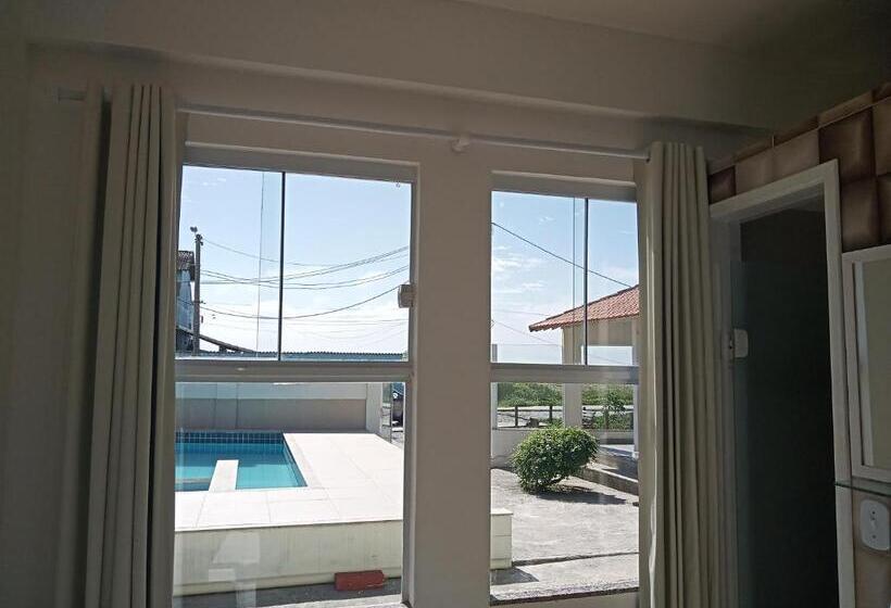 חדר סטנדרט לשלושה עם נוף לבריכה, Vista Mar Suítes