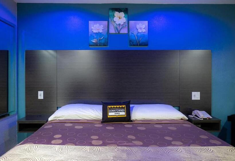חדר סטנדרט עם מיטת קינג, Downtowner Inns   Houston Downtown & Convention Center