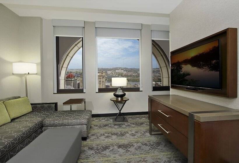سوئیت با چشم‌انداز رودخانه, Embassy Suites By Hilton Pittsburgh Downtown