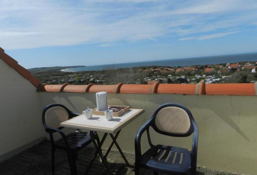 Номер Стандарт Боковой Вид на Море, Hôtel Le Vivier Wissant   Vue Mer   Côte D Opale   Baie De Wissant   2caps