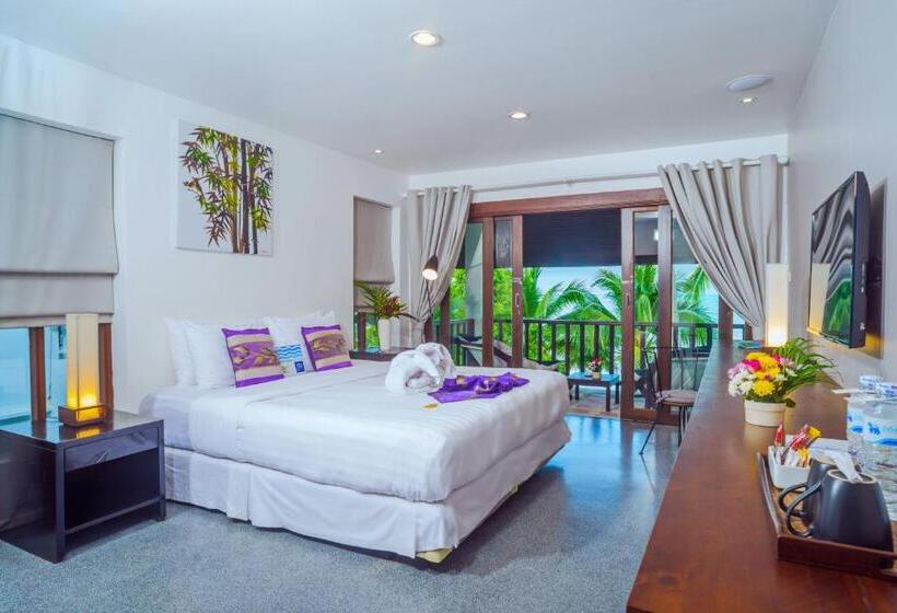 اتاق استاندارد با چشم‌انداز دریا, Baan Bophut Beach Hotel Samui