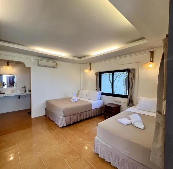 패밀리 룸 바다 전망, Pen S Bungalow Koh Phangan