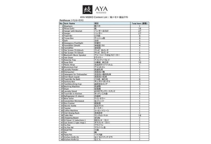 اتاق پنت هاوس, Aya Niseko