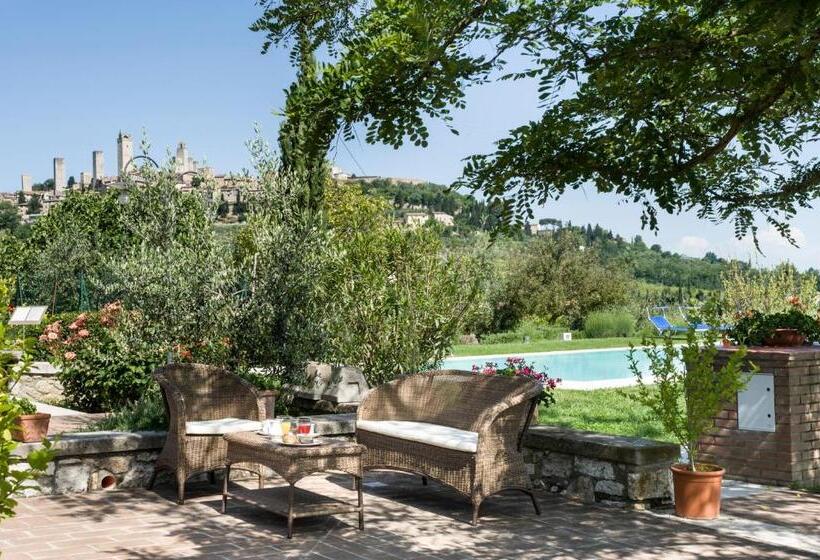Апартаменты 1 Спальня Вид на Бассейн, B&b Ponte A Nappo San Gimignano