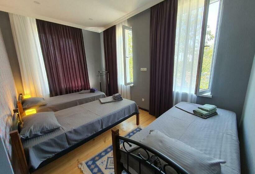 اتاق استاندارد سه تخته با چشم‌انداز باغ, Velio Guest House