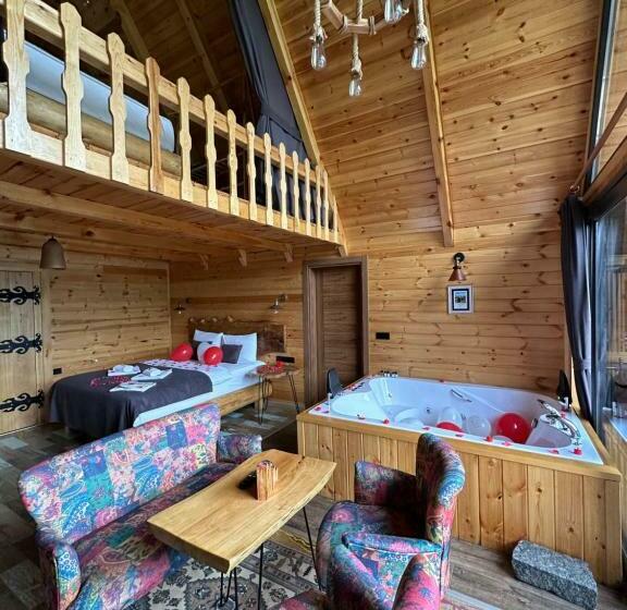 اتاق استاندارد با تراس, Dağlara Bungalov