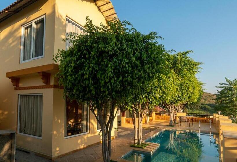 Вилла с 1 спальней и бассейном, Udai Valley Resort  Top Rated Resort In Udaipur With Mountain View