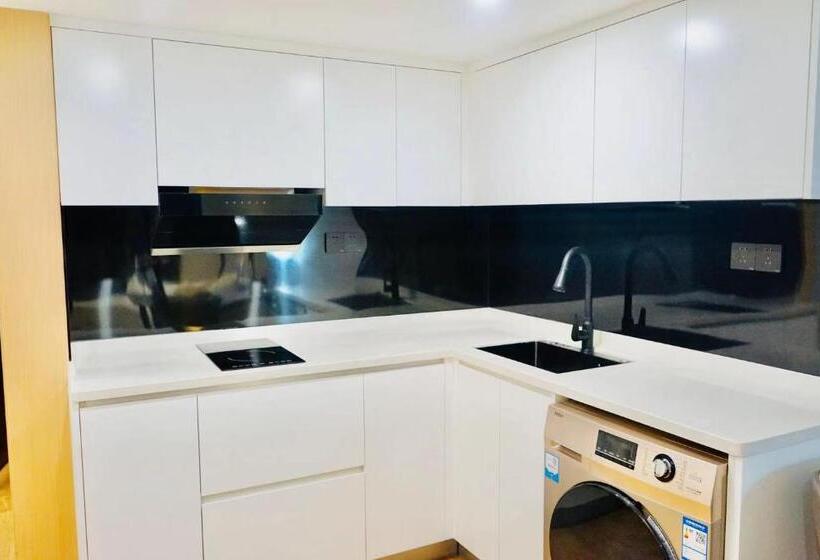 Семейный Номер Deluxe, Kunming Dianchi Mideel International Apartment   South Asian Style Fuhai Metro
