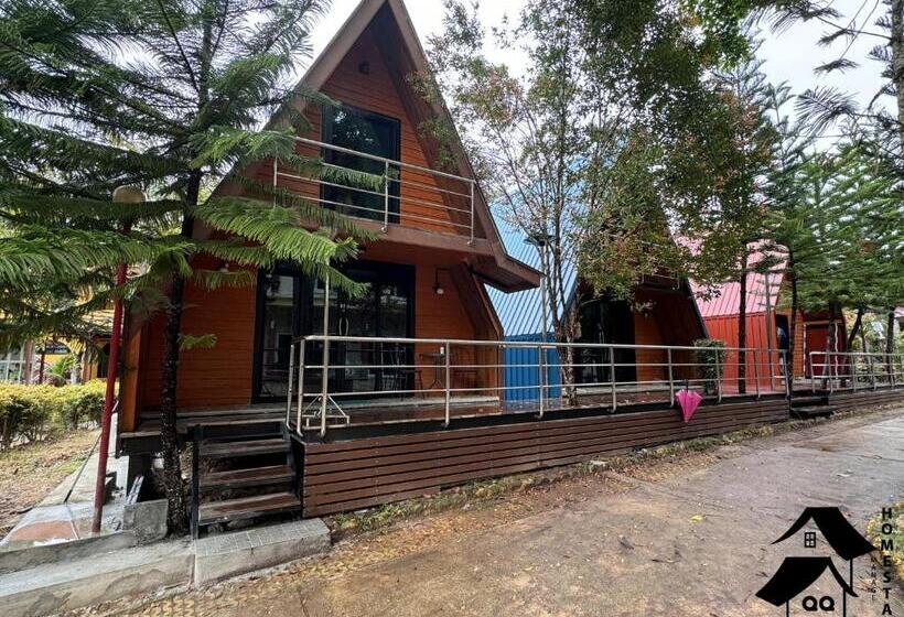 غرفة ديلوكس سرير كينج, Happy Garden Resort Betong