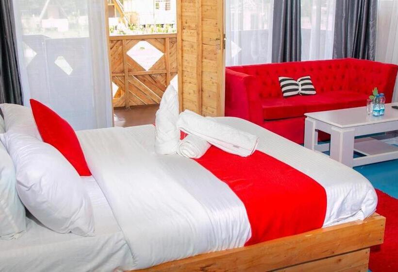 اتاق استاندارد یک تخته با بالکن, Kentwood Cabins And Camp