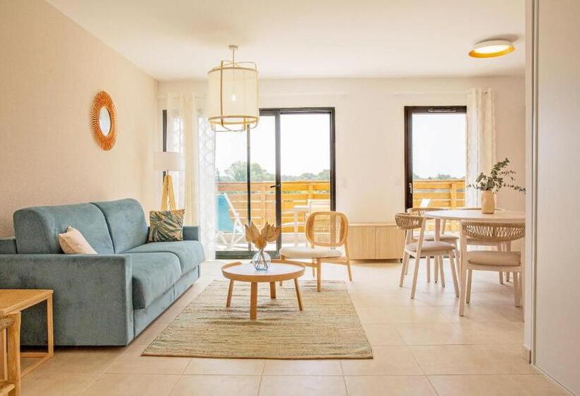 バルコニー付２ベッドルームアパートメント, Résidence Pierre & Vacances Premium Domaine Du Golfe Du Lion