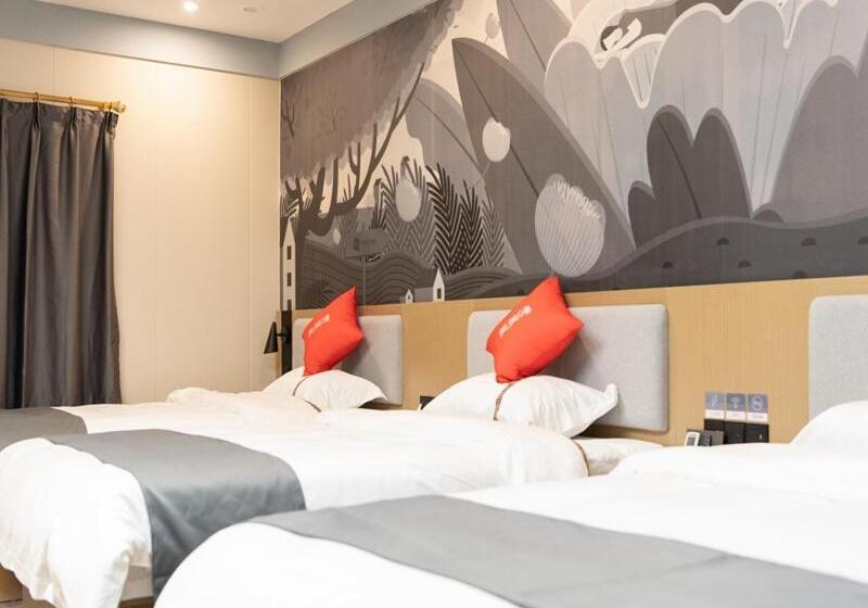 اتاق استاندارد سه نفره, Thank Inn Plus Nanchang Longhu Paradise Street