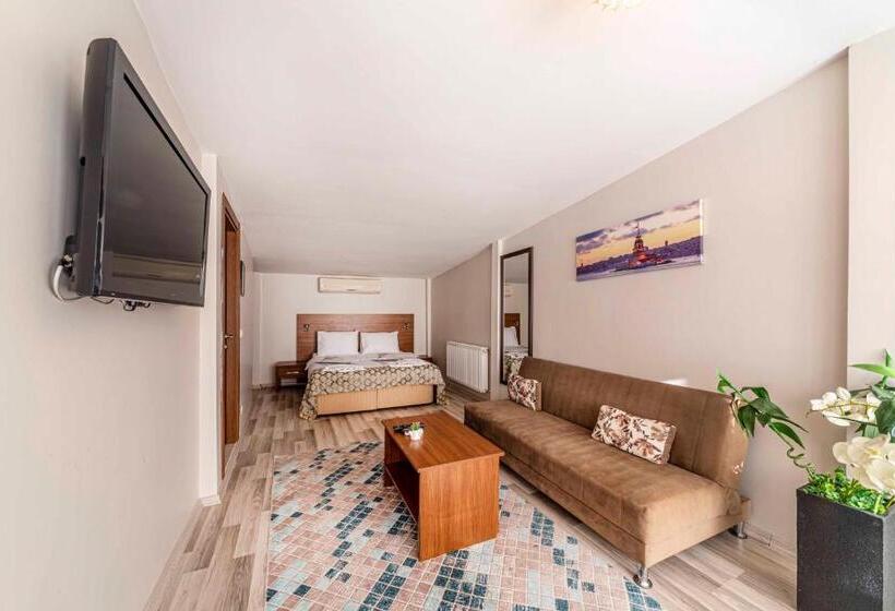 اتاق استاندارد با بالکن و چشم‌انداز دریا, City Hall Apart Hotel Sultanahmet