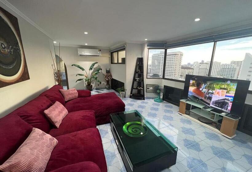 آپارتمان 1 خوابه با چشم‌انداز دریا, Pattaya Beach Condo
