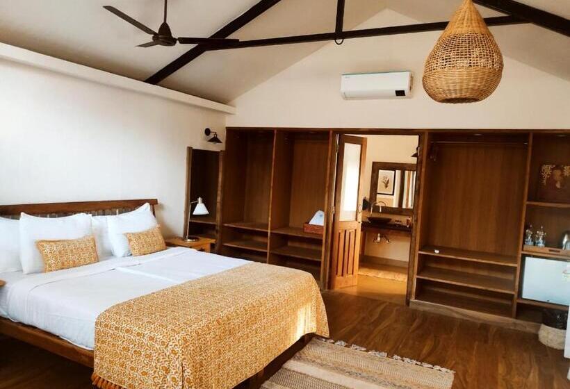标准间侧面带海景, Anahata Retreat Ashvem Goa