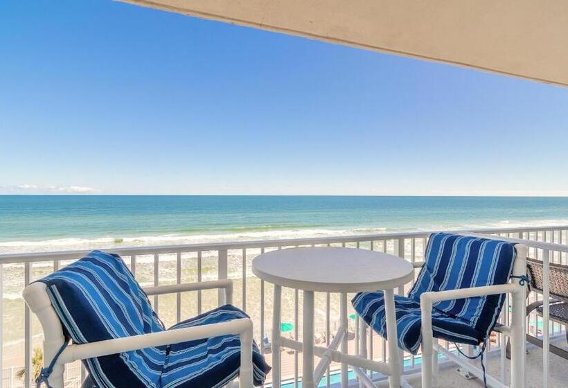 استودیوی استاندارد با چشم‌انداز دریا, Hbr Direct Oceanfront Condo, Daytona Beach, Sleeps 4