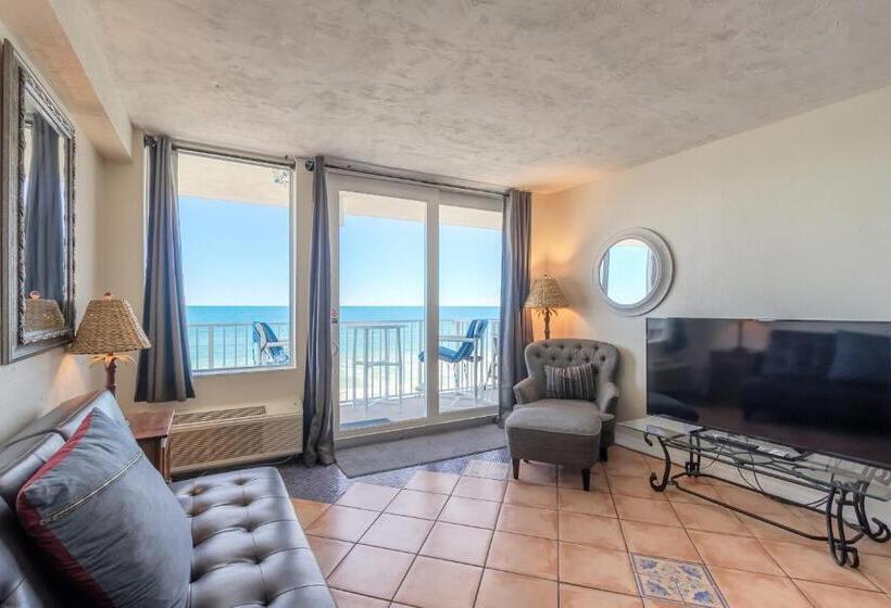 استودیوی استاندارد با چشم‌انداز دریا, Hbr Direct Oceanfront Condo, Daytona Beach, Sleeps 4