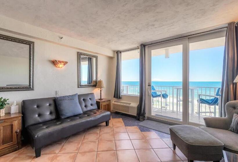 استودیوی استاندارد با چشم‌انداز دریا, Hbr Direct Oceanfront Condo, Daytona Beach, Sleeps 4